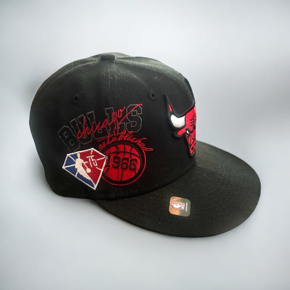 New Era 59Fifty Chicago Bulls‎ NBA Basketball Fitted Hat Cap 7 1/4